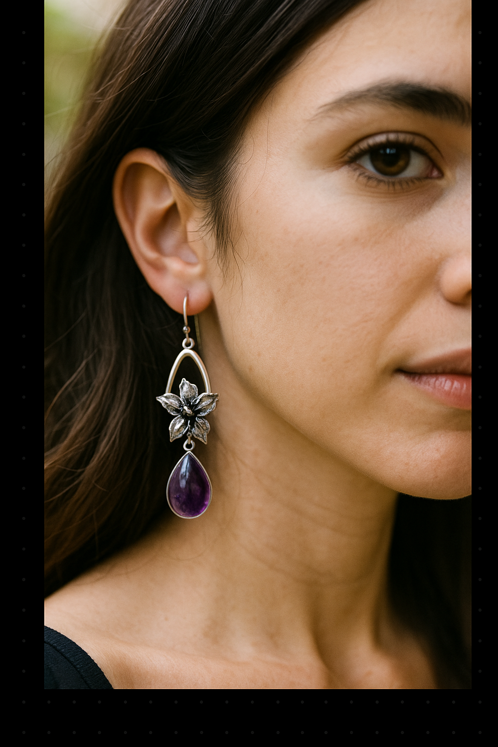 Celestial Bloom Amethyst Earrings
