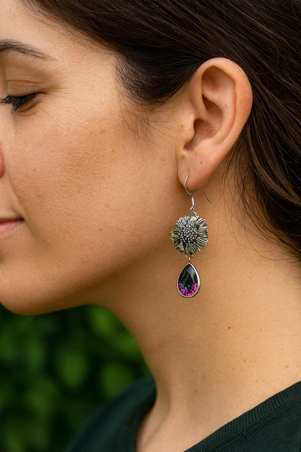 Mystic Topaz Floral Earrings