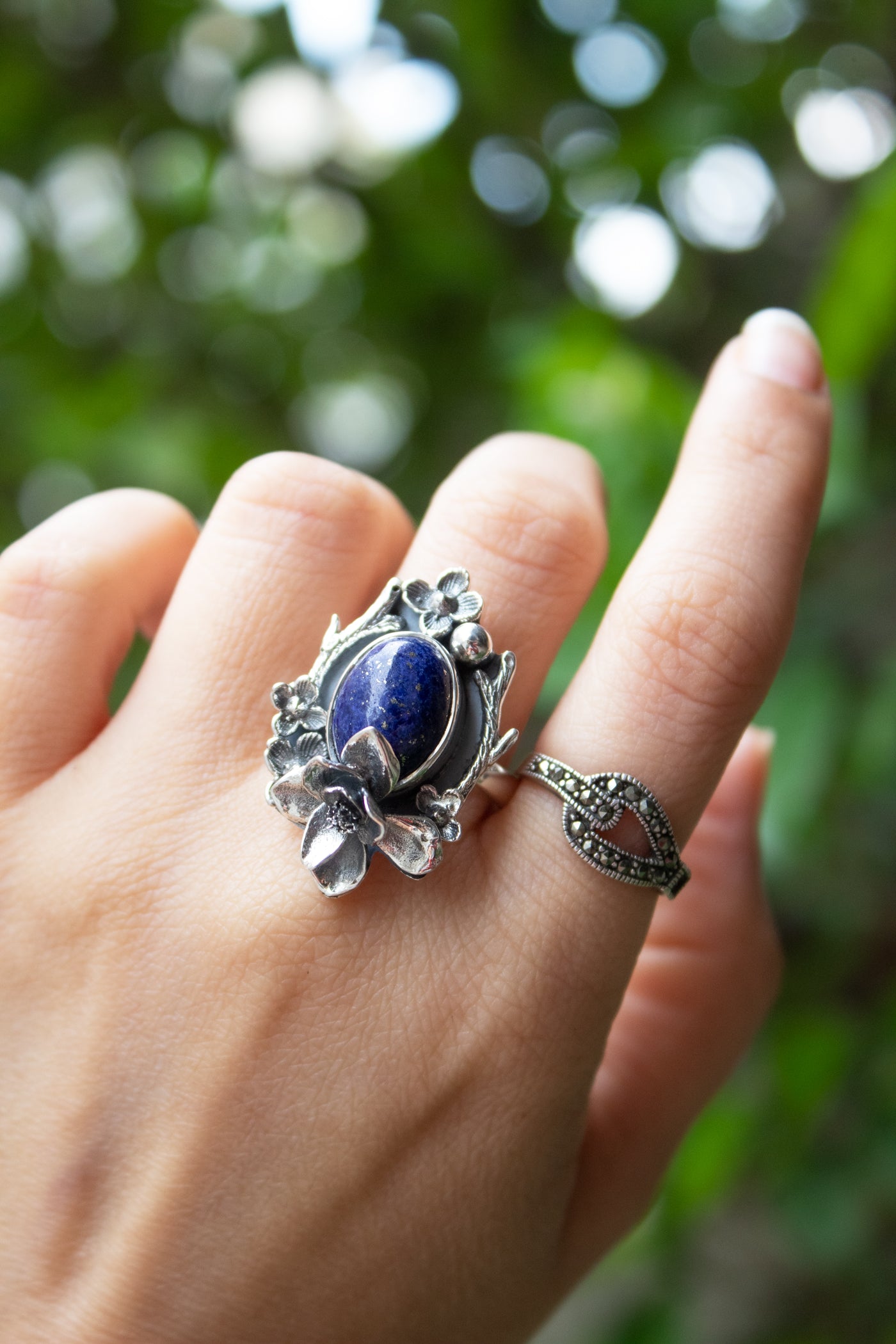 Midnight Garden – Lapis Lazuli Ring