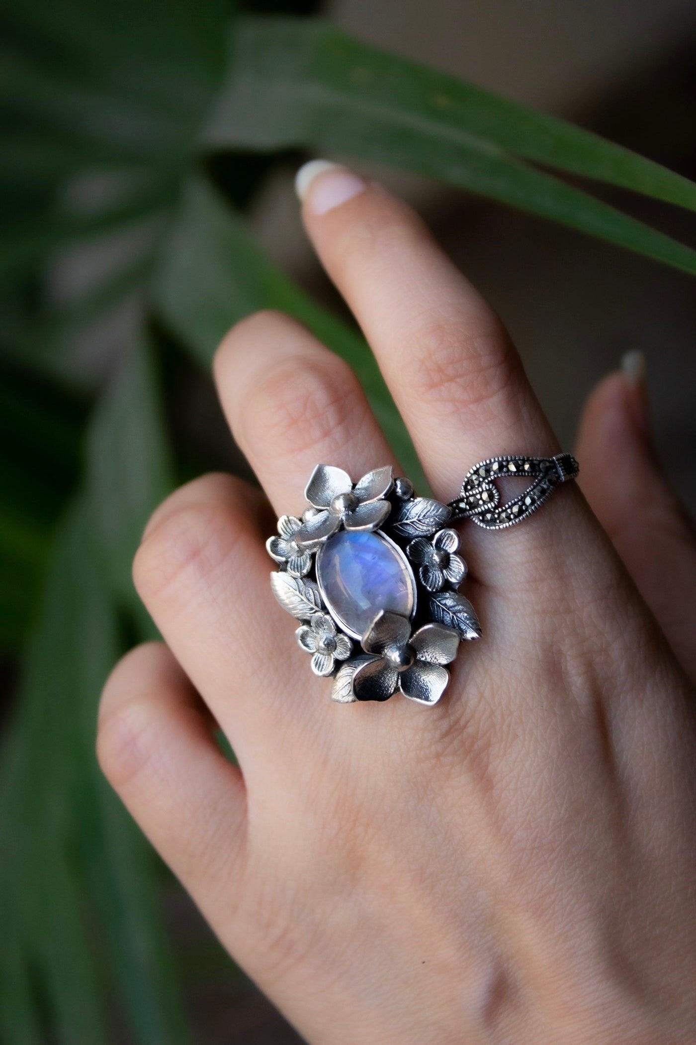 Bloom Moonstone Ring