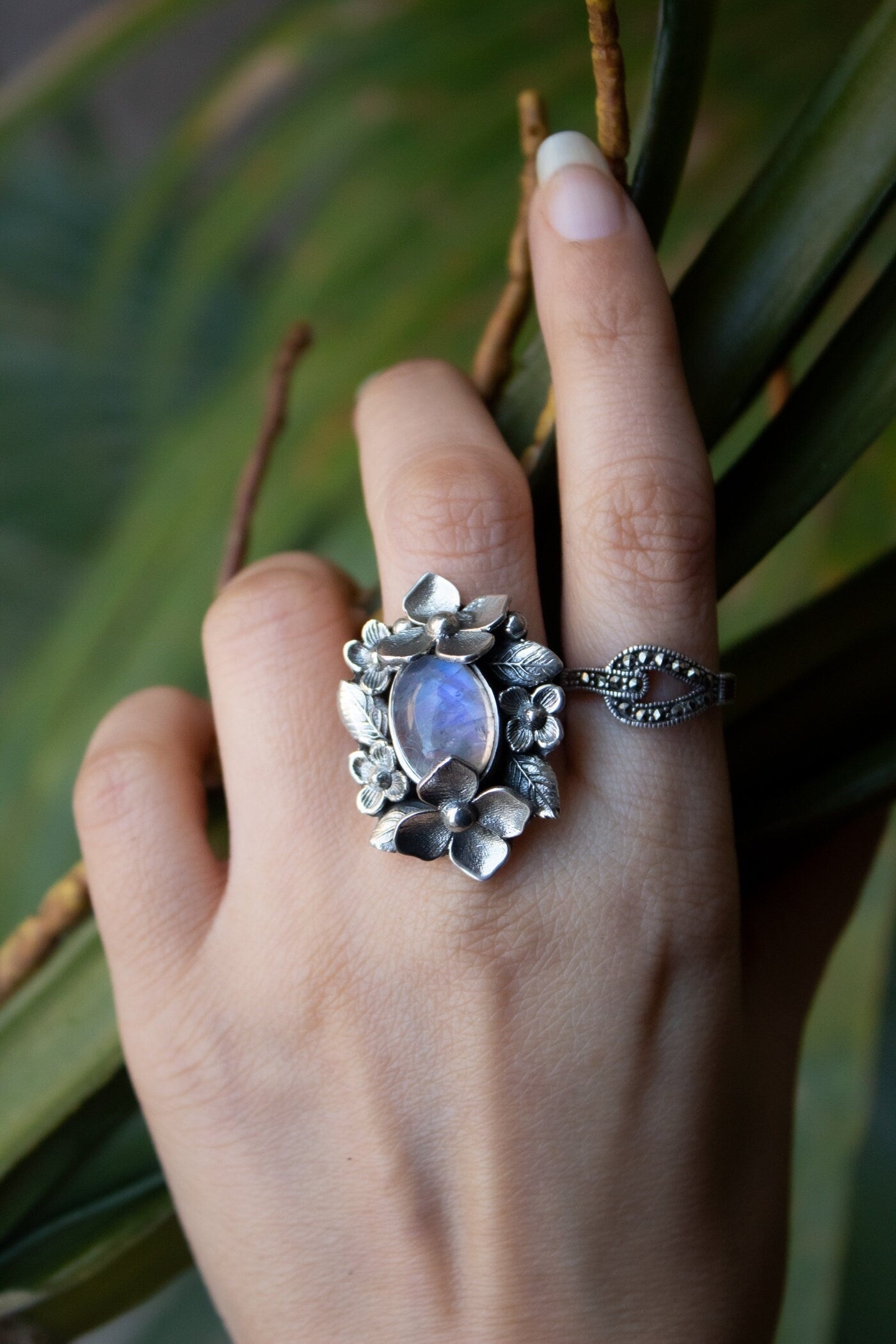 Bloom Moonstone Ring
