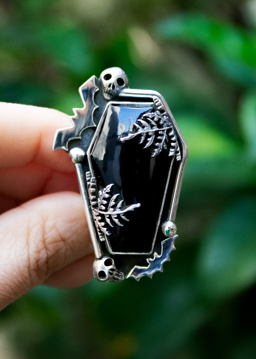 Midnight Guardian Coffin Ring