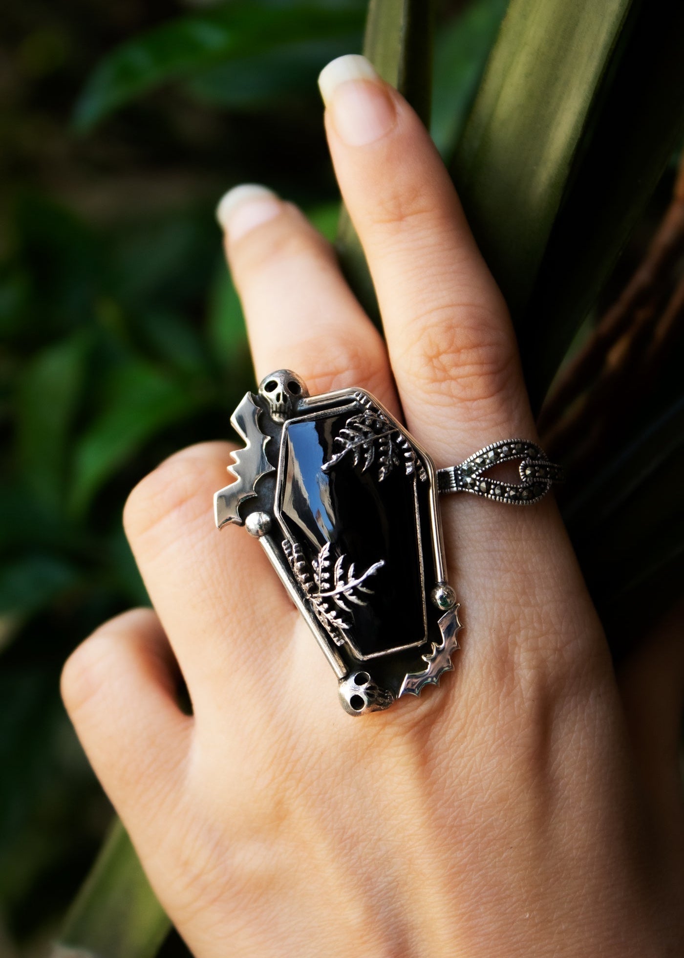 Midnight Guardian Coffin Ring