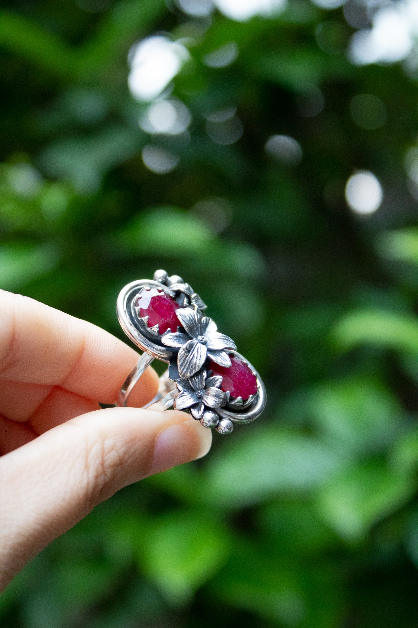 Petals of Roselight – Ruby Ring