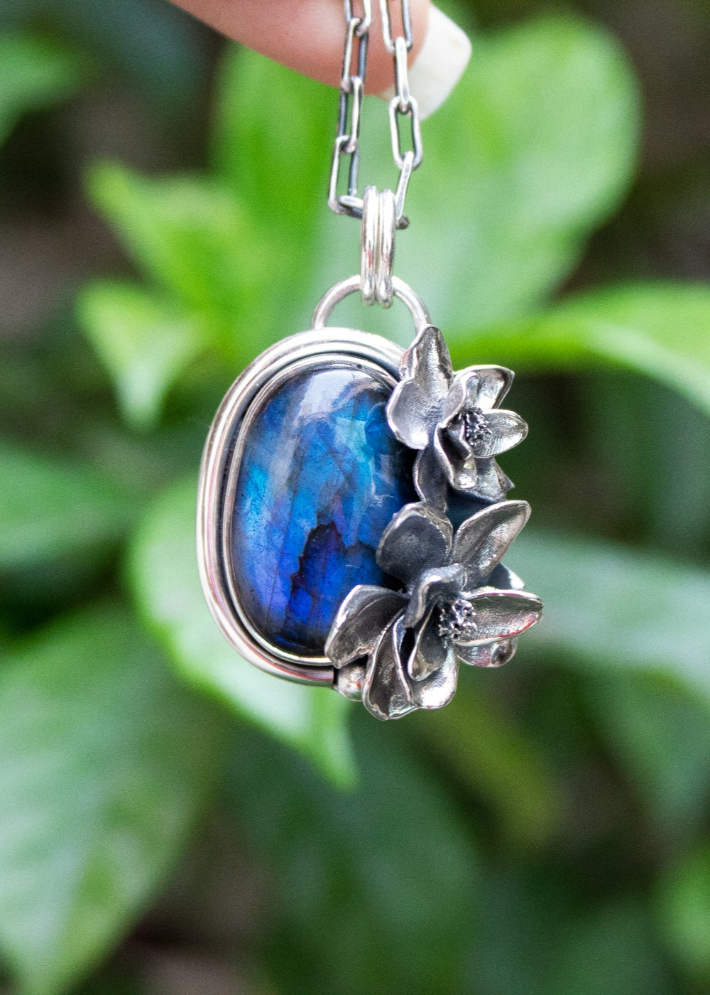 Eternal Bloom Labradorite Pendant