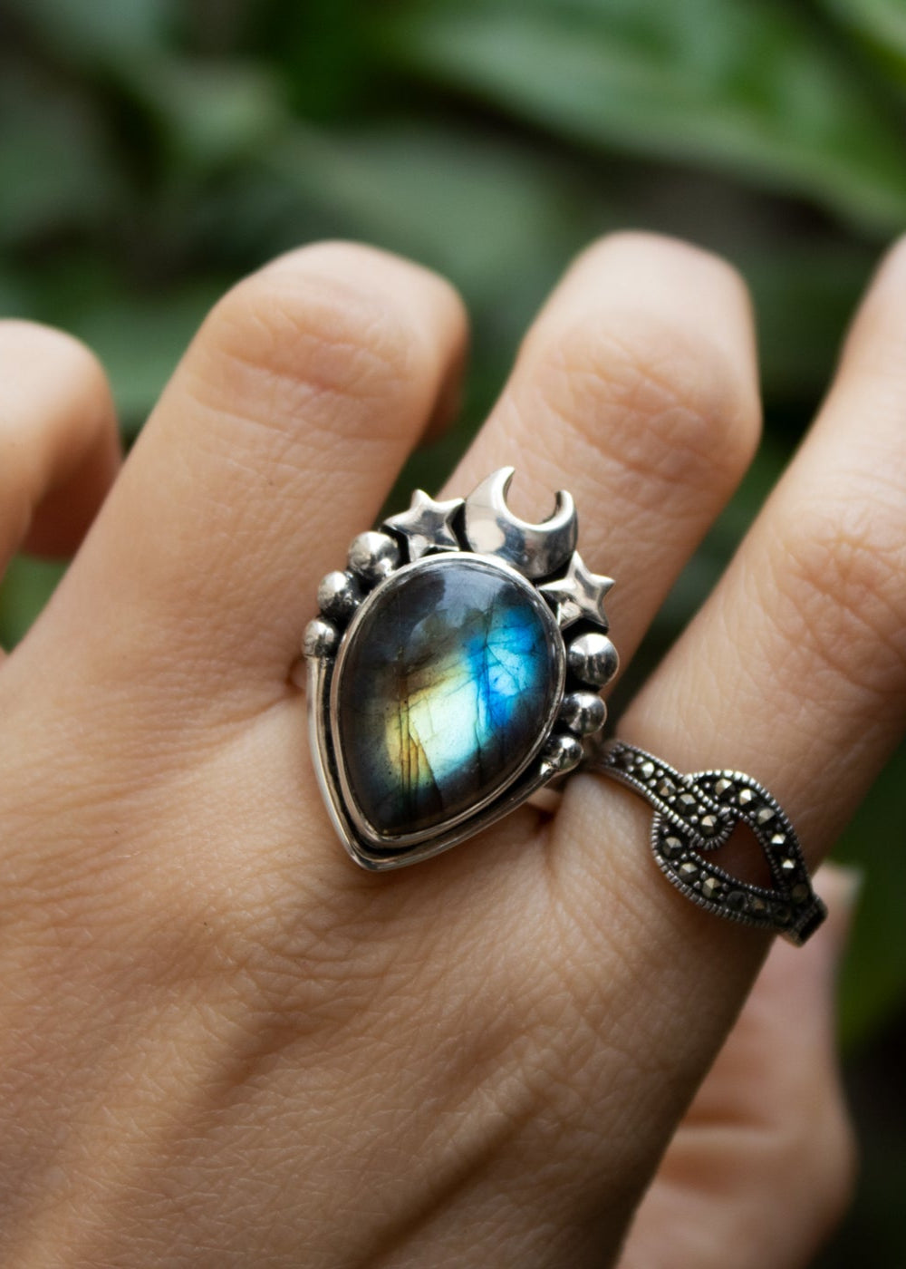 Starry Night Labradorite Ring