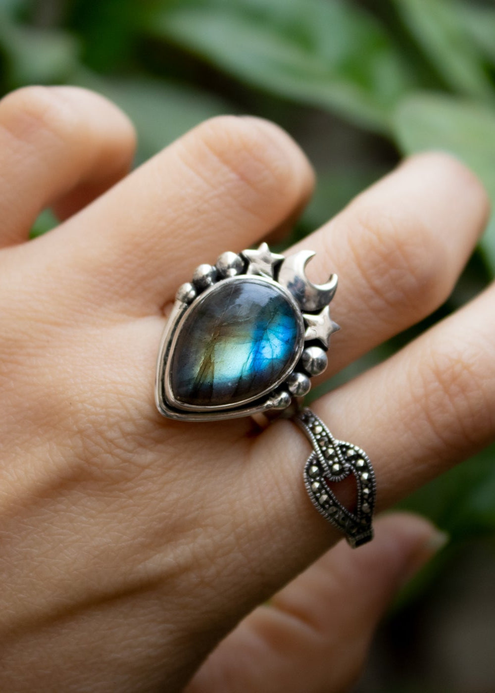 Starry Night Labradorite Ring