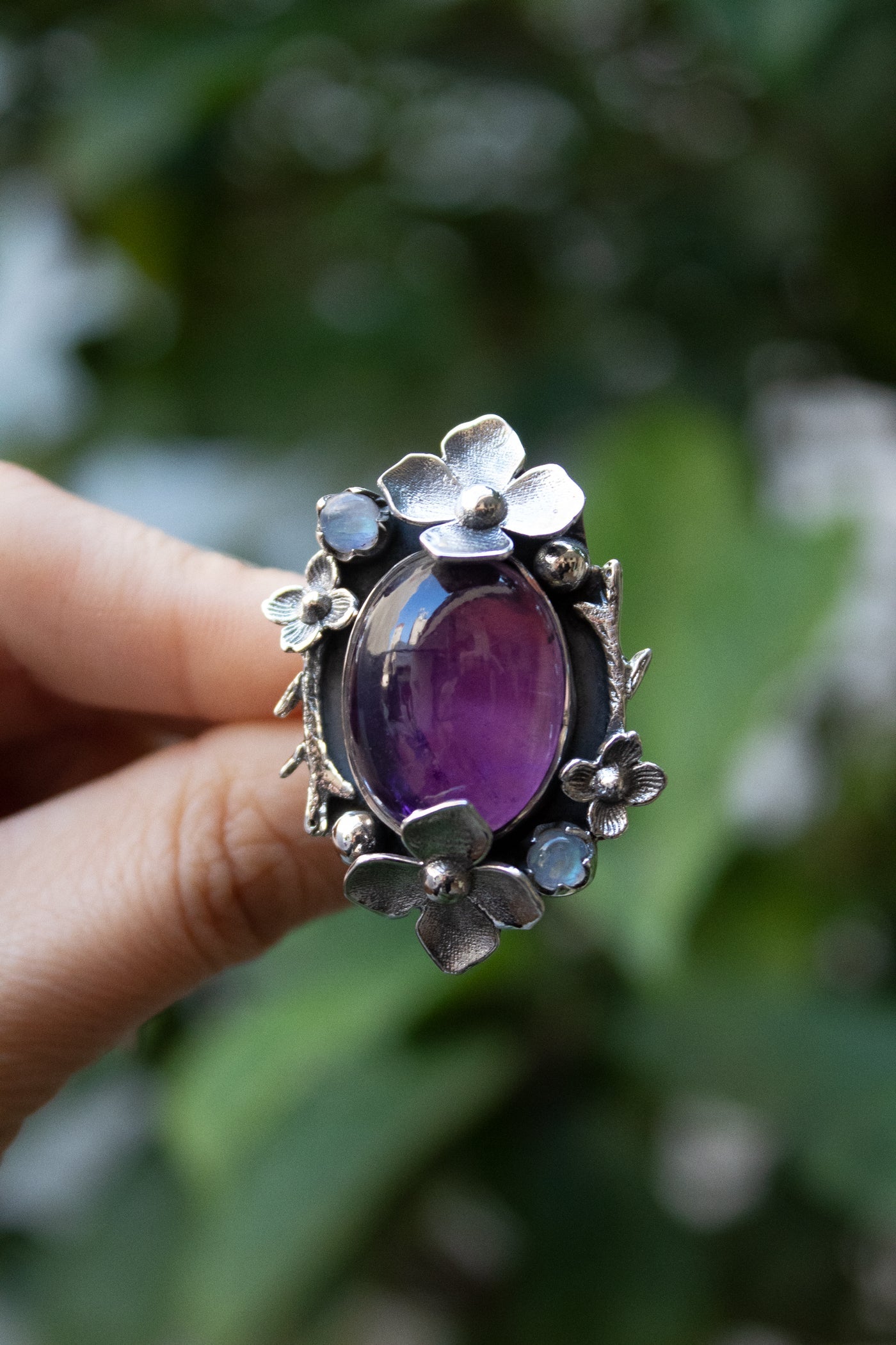Enchanted Bloom Amethyst Ring