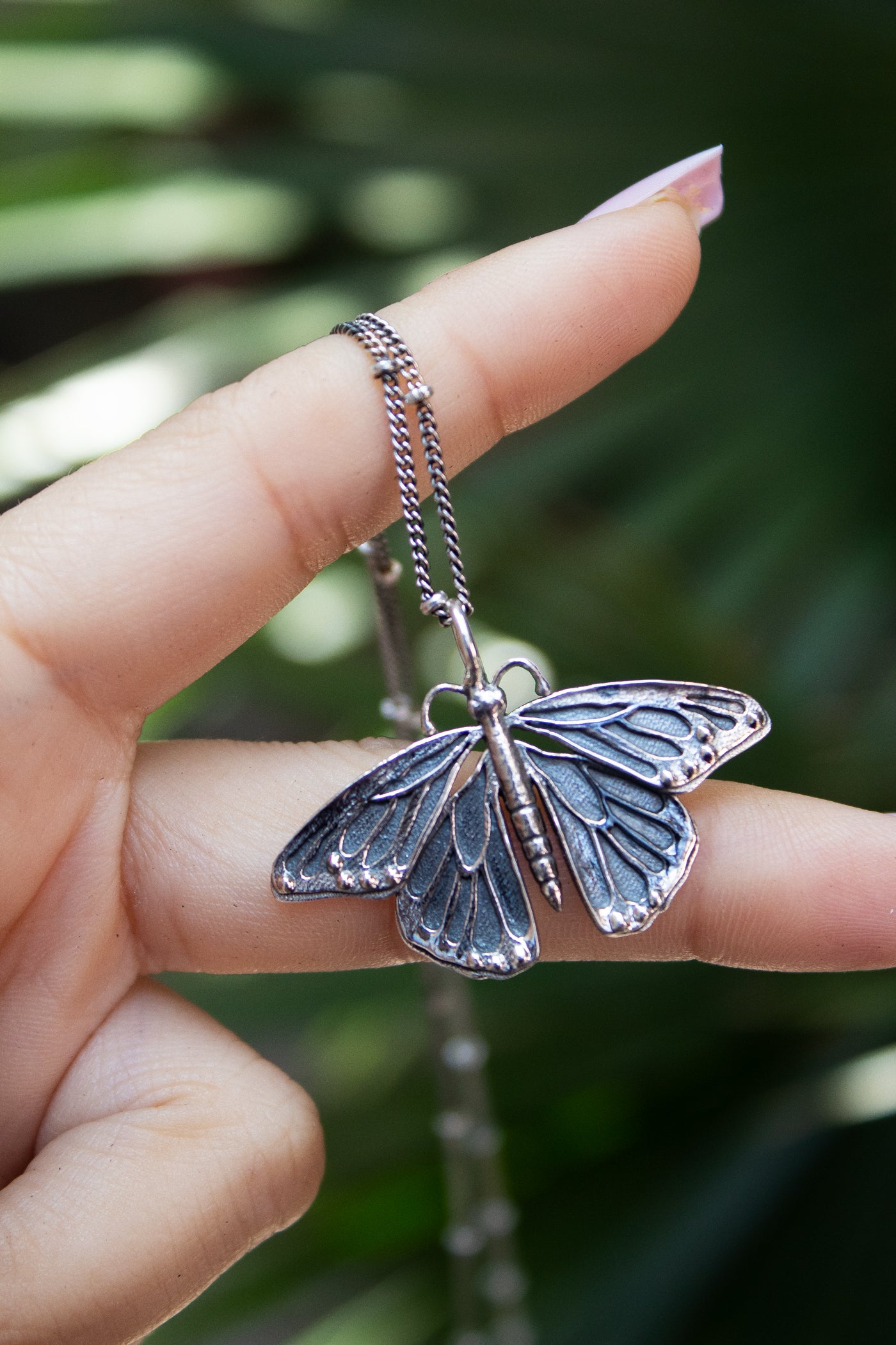 Silver Butterfly Pendant