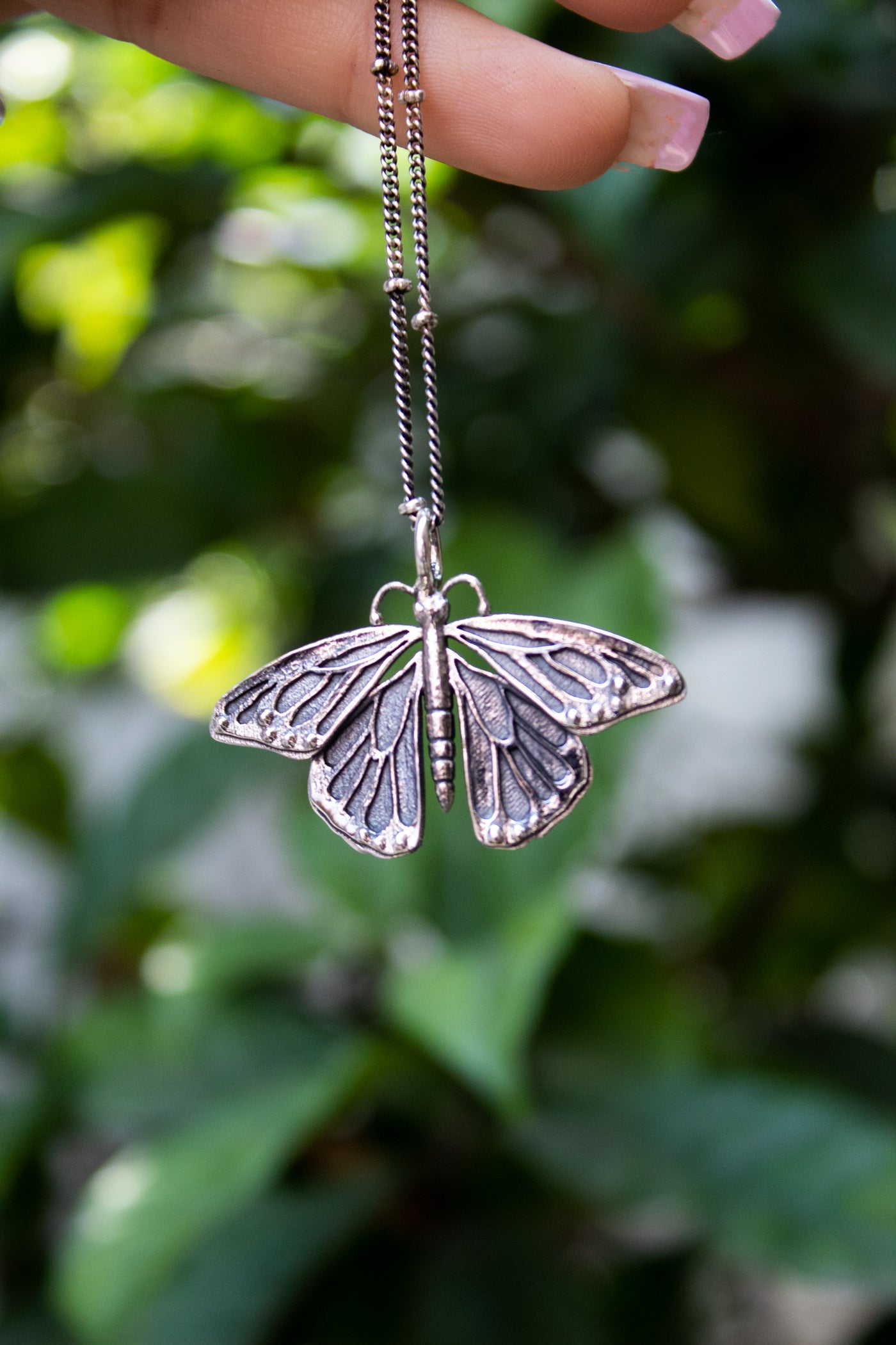 Silver Butterfly Pendant