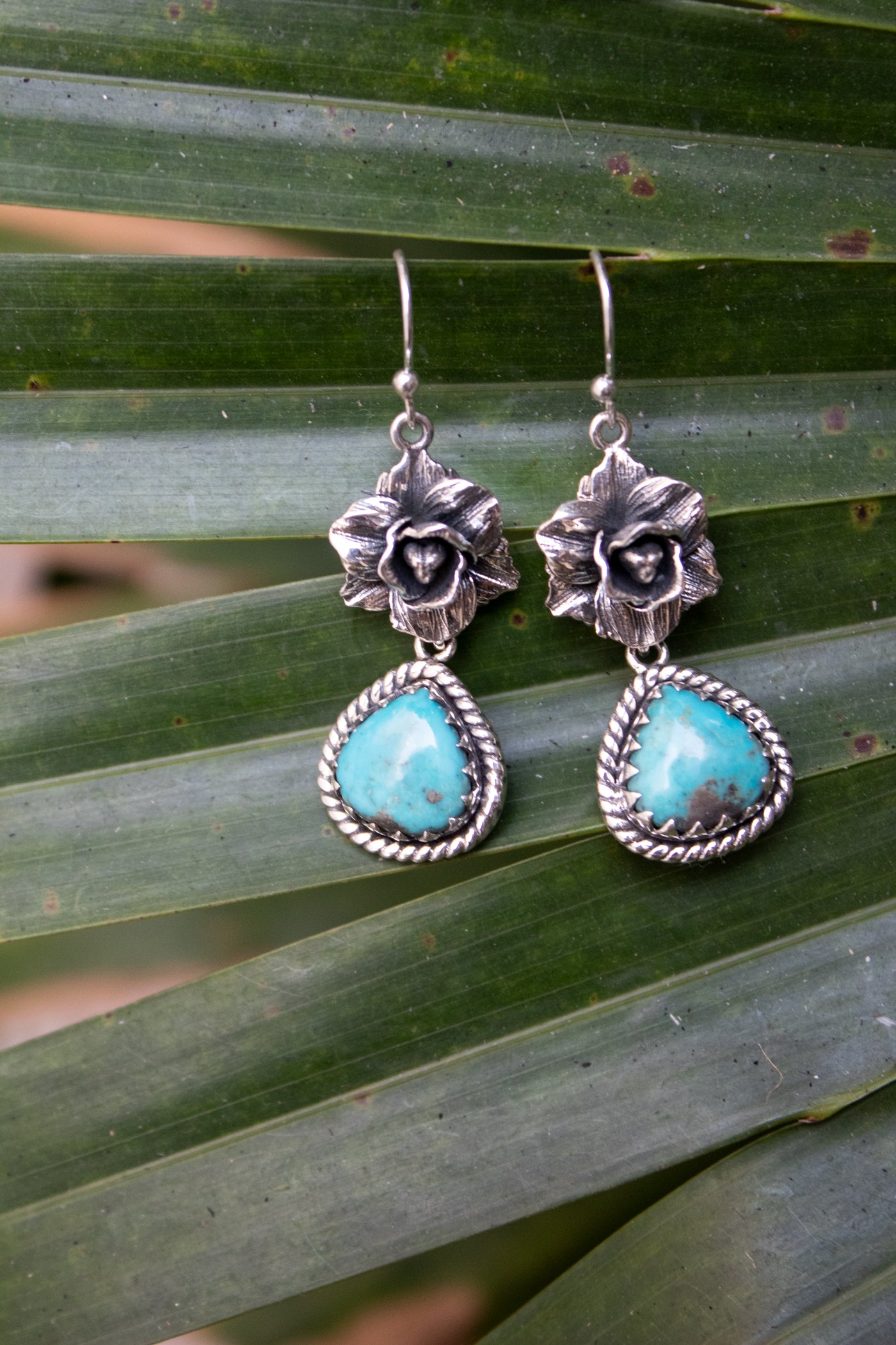 Blossom Turquoise Drop Earrings