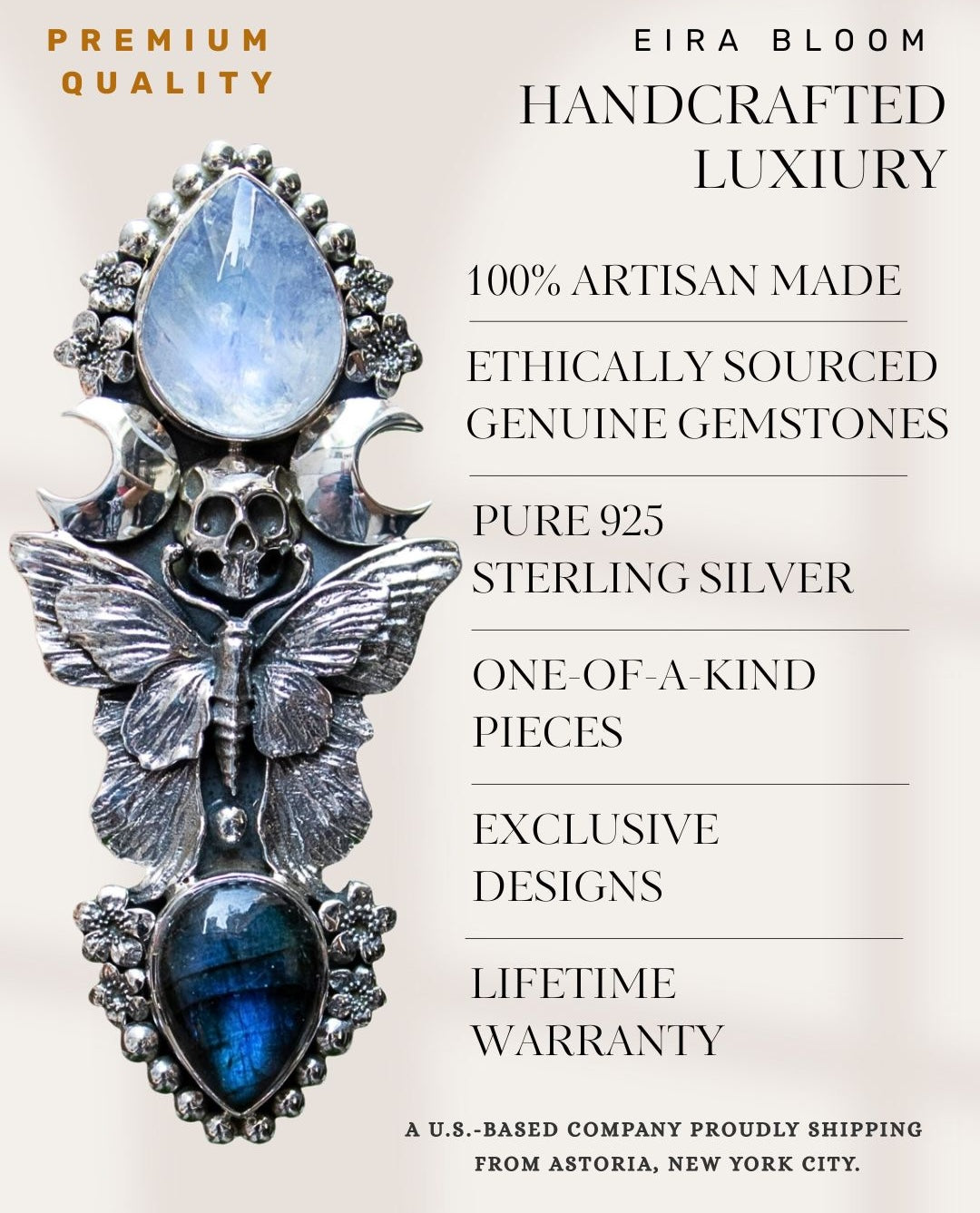 Celestial Glow Labradorite Ring